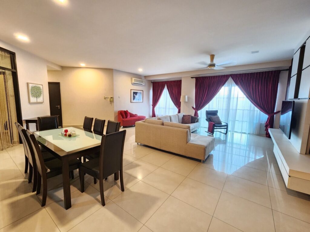 Spacious. ID Design, Semi Furnished. Quality Built-in and Furnitures.